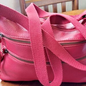 The Sak Red Crossbody Leather Bag